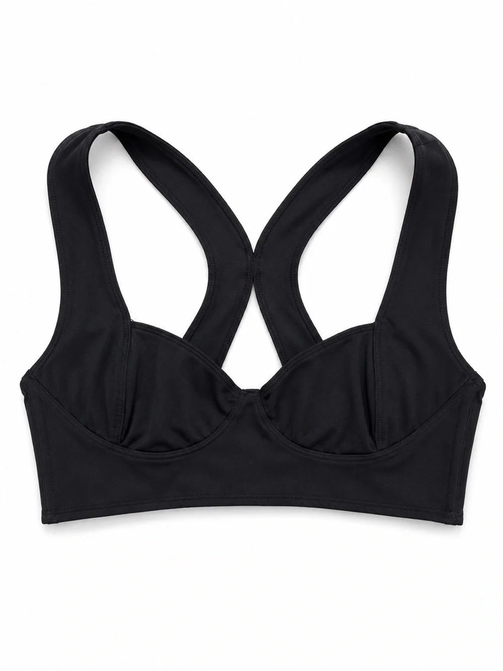 Intimately Free People Black Longline Bralette Racerback Women’s Large